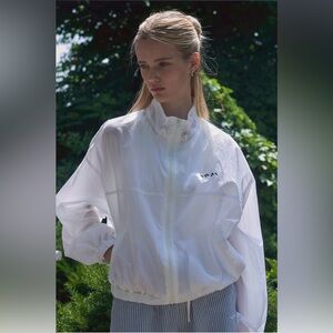 NWOT Women's White Windbreaker
